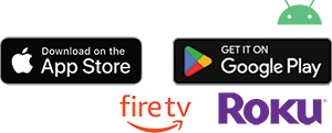 AppleTV Roku FireTV iPhone Android App Store Google Play Icons